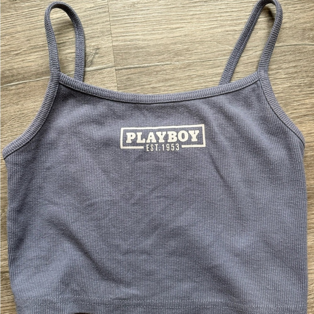 Playboy Gray Tank Top